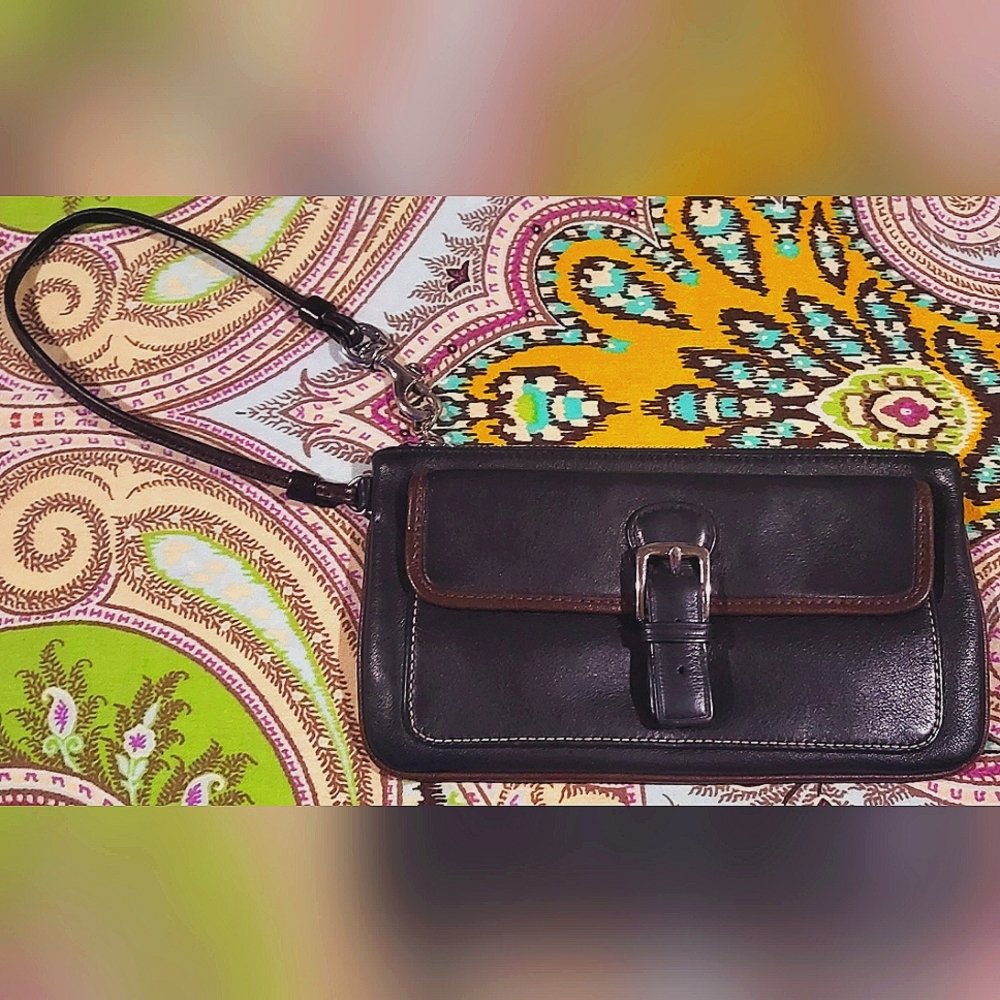 Coach Leather Wristlet